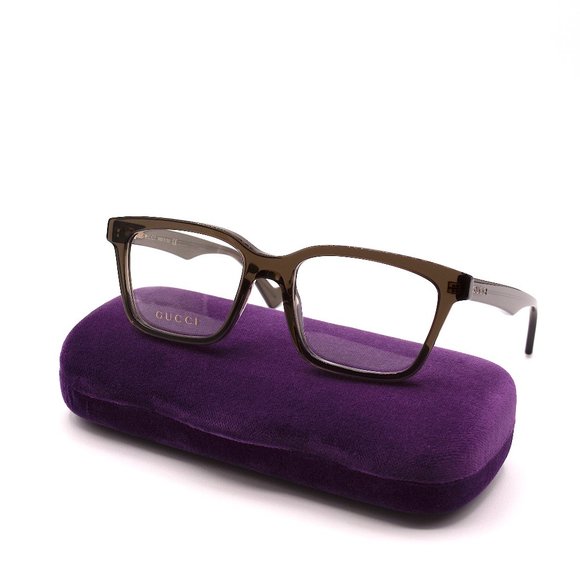 NEW GUCCI GG0964O 003 GREY TRANSPARENT AUTHENTIC EYEGLASSES FRAME - Picture 9 of 11